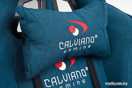 Кресло Calviano Avanti Ultimato (синий, с подножкой)
