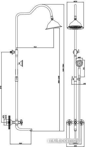 Душевая система Diadonna Д80-335314