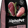 Сухой корм для кошек AlphaPet Superpremium Sterilised с уткой и индейкой 3 кг