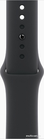 Умные часы Apple Watch Series 11 42 мм (алюминиевый корпус, черный/черный, спортивный силиконовый ремешок S/M)