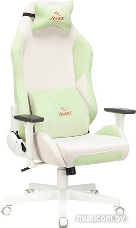 Кресло Бюрократ Zombie EPIC PRO Fabric (белый/зеленый)