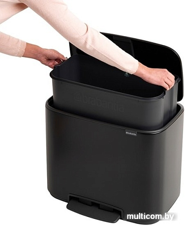Brabantia Bo Pedal Bin 36 л (черный матовый)