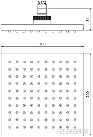 Верхний душ IDDIS 00220SPi64
