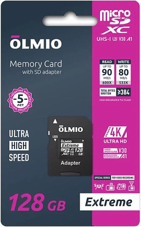 Olmio microSDXC 256GB Extreme UHS-I (U3)