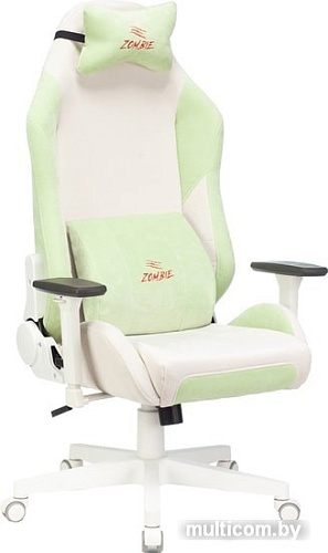 Кресло Бюрократ Zombie EPIC PRO Fabric (белый/зеленый)