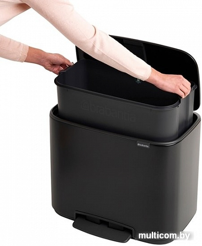Brabantia Bo Pedal Bin 36 л (черный матовый)