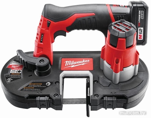 Ленточная пила Milwaukee M12 BS-402C 4933441805 (с 2-мя АКБ)