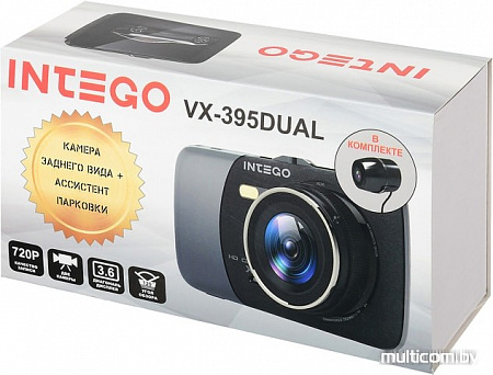 Автомобильный видеорегистратор Intego VX-395DUAL