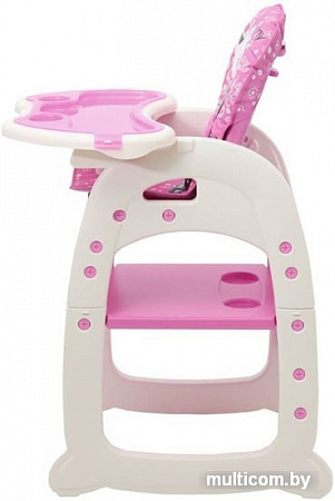 Стульчик для кормления Polini Kids 460 (розовый)