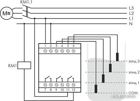 Реле уровня Евроавтоматика F&F PZ-831 EA08.001.004 (с датчиками)