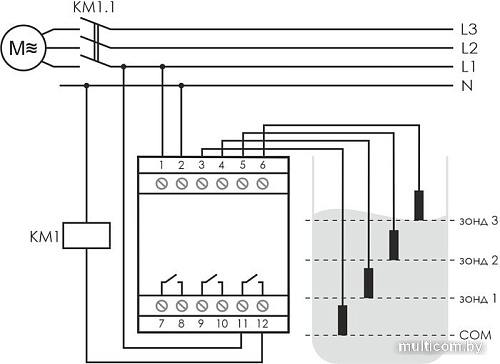 Реле уровня Евроавтоматика F&F PZ-831 EA08.001.004 (с датчиками)