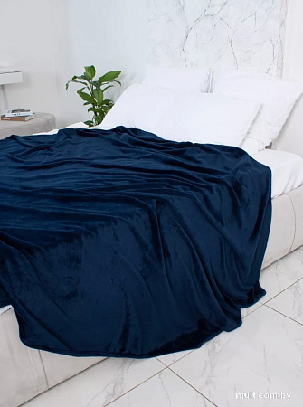 Плед Casa Conforte Royal Flannel 220x240 6155190 (темно-синий)