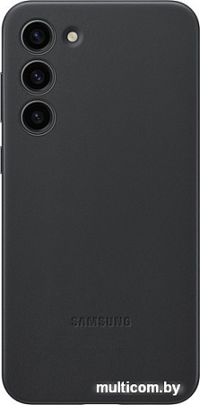 Чехол для телефона Samsung Leather Case S23+ (черный)