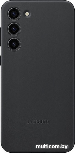 Чехол для телефона Samsung Leather Case S23+ (черный)