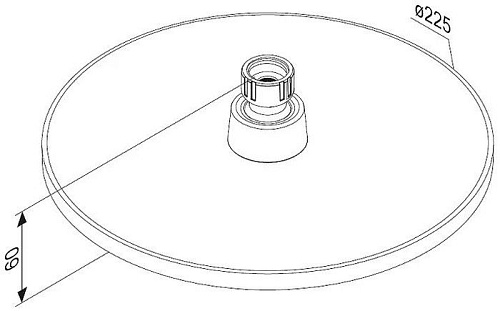 Верхний душ Damixa Jupiter 977050000