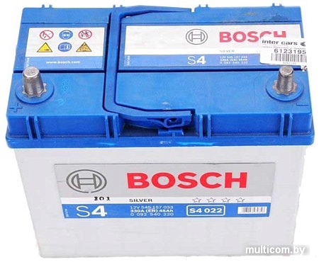 Автомобильный аккумулятор Bosch S4 022 (545157033) 45 А/ч JIS