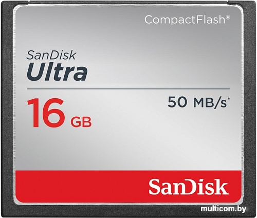 Карта памяти SanDisk Ultra CompactFlash 16GB (SDCFHS-016G-G46)