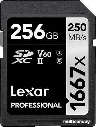 Карта памяти Lexar LSD256CB1667 SDXC 256GB