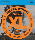 Струны для гитары D'Addario EXL110 Regular Light 10-46