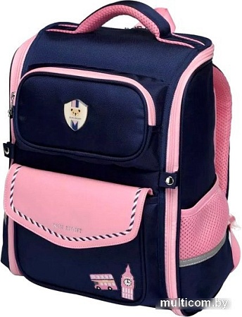 Школьный рюкзак Sun Eight SE-2874 (темно-синий/розовый)