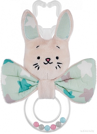 Погремушка Roxy Kids Funny Bunny с колечком RFB-002-S (звезды)