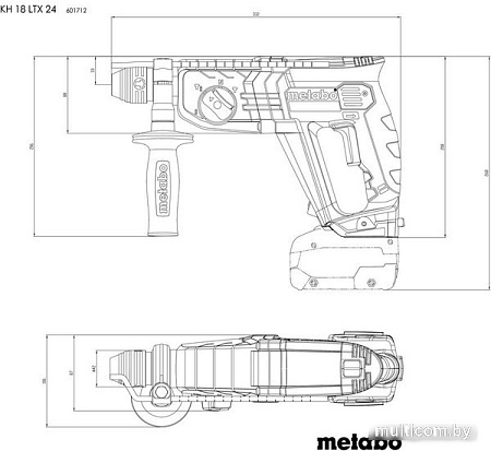 Перфоратор Metabo KH 18 LTX 24 601712510 (с 2-мя АКБ)