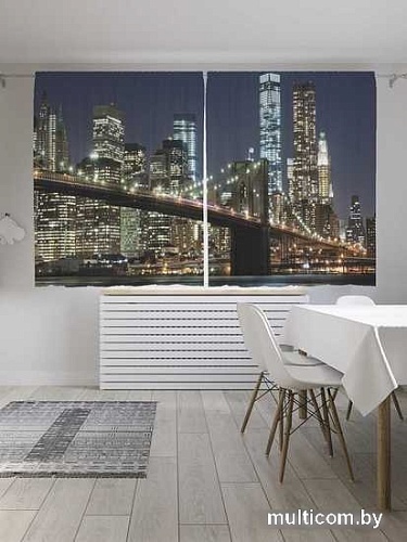 Комплект штор JoyArty Ночное освещение 1.45x1.8 м pox_7981_145x180 (2 шт)