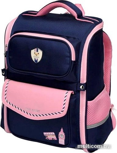 Школьный рюкзак Sun Eight SE-2874 (темно-синий/розовый)