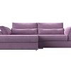 Угловой диван Mebelico Пекин 115413L (левый, микровельвет, сиреневый)