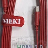 Кабель Meki GH-T-2RD HDMI - HDMI (2 м, красный)