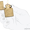 Зажигалка Zippo Classic Tumbled Brass 49477