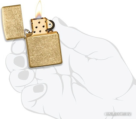 Зажигалка Zippo Classic Tumbled Brass 49477