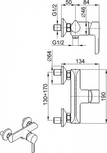 Смеситель Armatura Angelit 4726-010-00