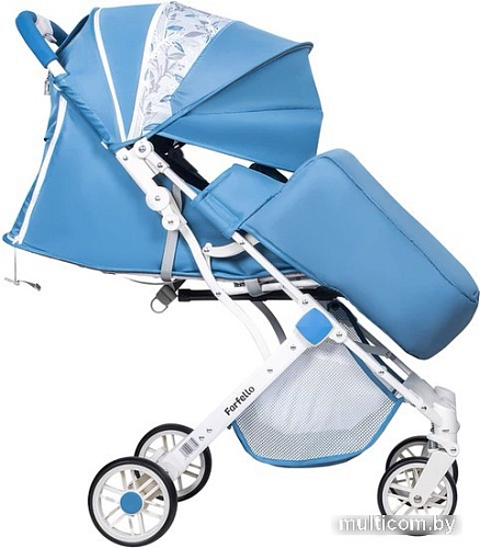 Коляска прогулочная «книга» Farfello Comfy Go CG-102 (голубой/яркий белый)