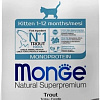 Сухой корм для кошек Monge Kitten Monoprotein Trout 1.5 кг