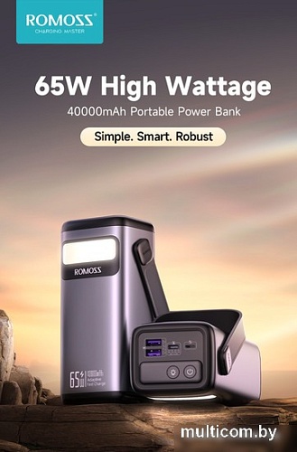 Внешний аккумулятор Romoss PMT40 Pro 40000mAh (черный)