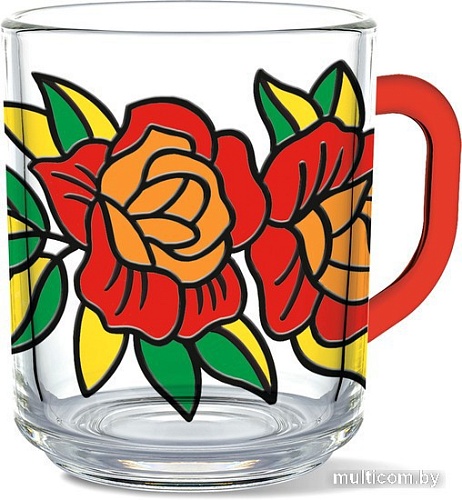 Набор для рисования Десятое королевство Кружка под роспись. Розы 04499