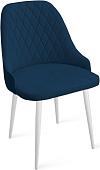 Стул Трия Гранд К1К (белый матовый/велюр Confetti Blue)