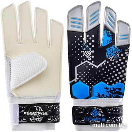 Перчатки Ingame Freestyle IF-702 (р.5, черный/голубой)