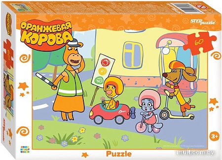Пазл Step Puzzle Оранжевая корова 81039 (60 эл)