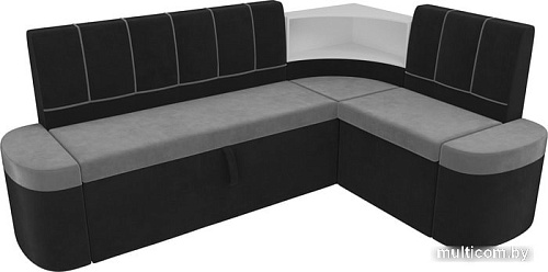 Угловой диван Mebelico Тефида 107513 (левый, серый/черный)