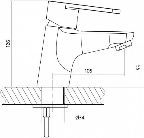 Смеситель Cersanit Cari S951-040