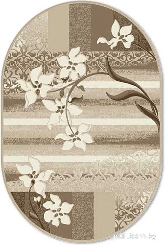 Ковер для жилой комнаты Moldabela Delta Овал 3972 43922 (0.8x1.5)