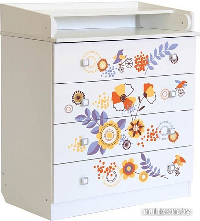 Детский комод Polini Kids Simple 1580 (прогулка)