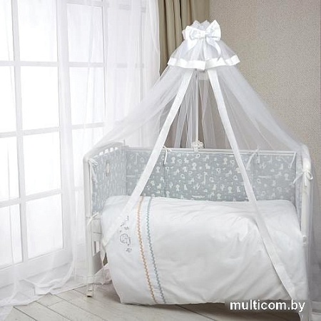 Постельное белье Perina Toys зверюшки голубые 6 предметов ТС6-02.2 (голубой)