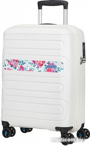 Чемодан-спиннер American Tourister Sunside Colour Flowers 55 см