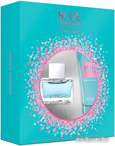 Парфюмерный набор Antonio Banderas Blue Seduction 2021 80 мл + Лосьон для тела 75 мл