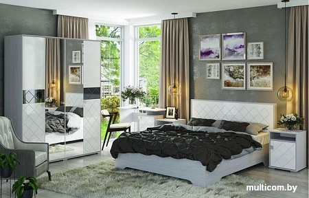 Тумба Стендмебель Сальма ТБ-021 (белый глянец-ясень анкор)