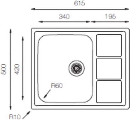 Кухонная мойка ZorG ZLL 6150 (микродекор)