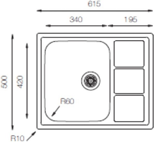 Кухонная мойка ZorG ZLL 6150 (микродекор)